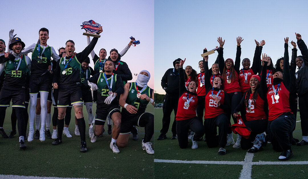 COUPE DE FRANCE DE FLAG FOOTBALL 2024-2025 : LES SPHINX ET LES REDLIPS (MOLOSSES) CONSERVENT LEUR TITRE !