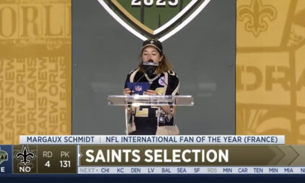 MARGAUX SCHMIDT, ENSEIGNANTE ET FAN OF THE YEAR DES SAINTS : UNE PASSION QUI TRAVERSE L’ATLANTIQUE